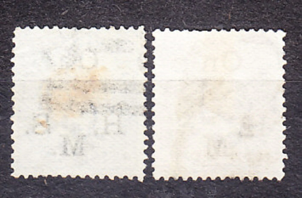 INDIA 1874, Michel 21-22, razené. KOLÓNIE. SLUŽOBNÉ. KRÁĽOVNÁ VICTORIA.