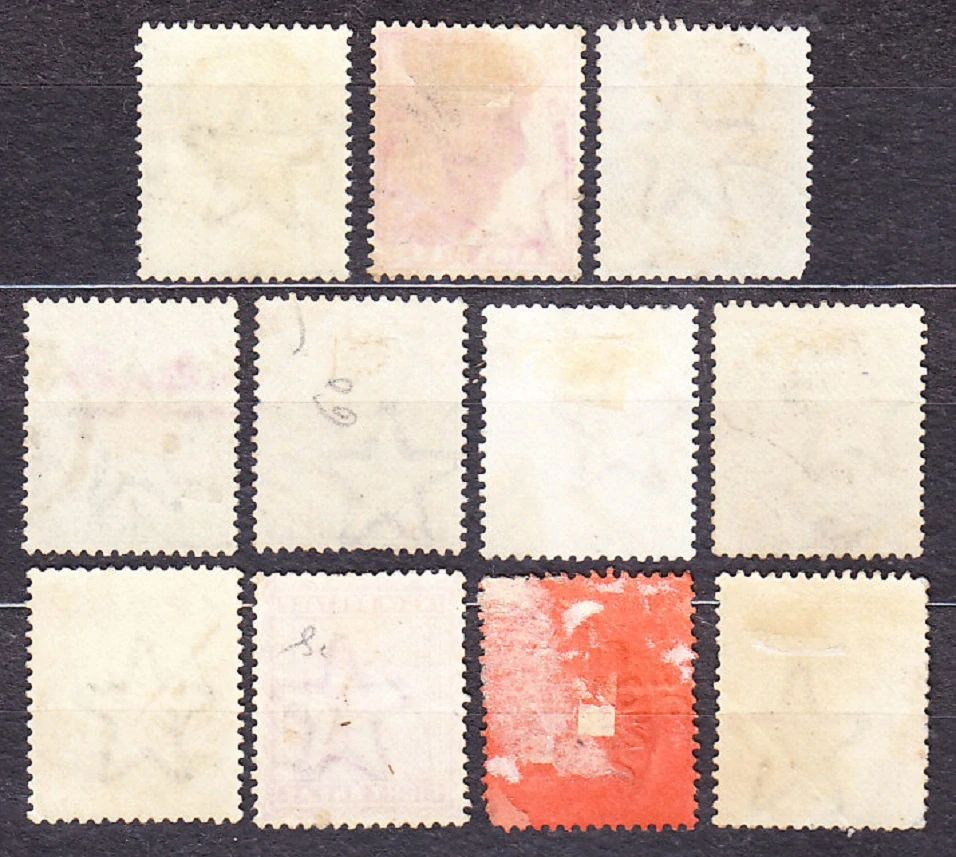 INDIA 1882, Michel 31-41, razená séria. KOLÓNIE. KRÁĽOVNÁ VICTORIA.