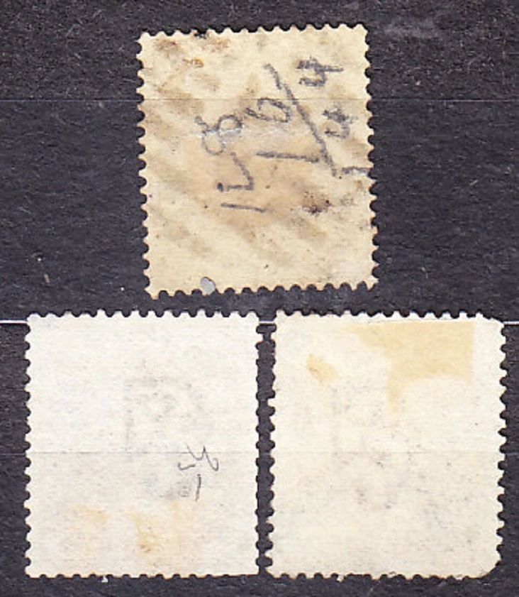 INDIA 1865, Michel 17, 19-20, razené. KOLÓNIE. KRÁĽOVNÁ VICTORIA.