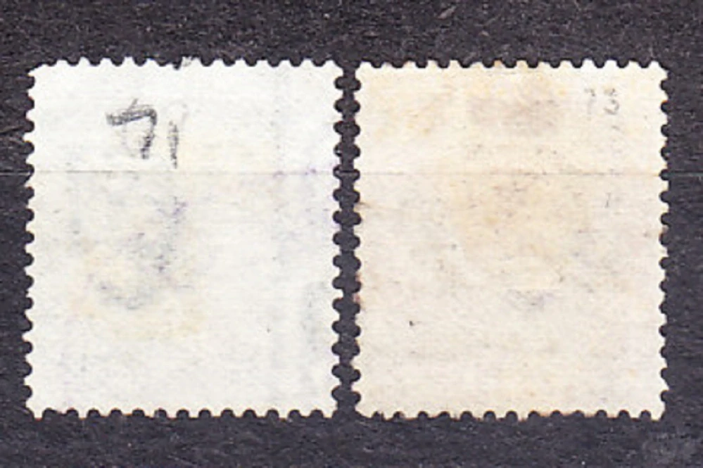 INDIA 1866, Michel 24, 26, razené. KOLÓNIE. KRÁĽOVNÁ VICTORIA.