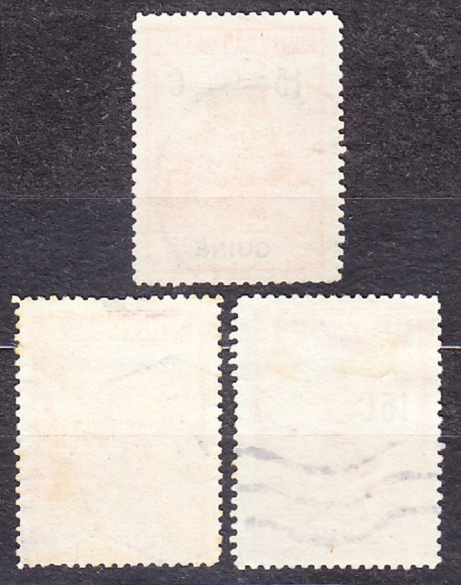 PORTUGALSKÁ GUINEA 1925, Michel 4-6, razená séria. KOLÓNIE. PRÍPLATKOVÉ. MARKÍZ DE POMBAL.