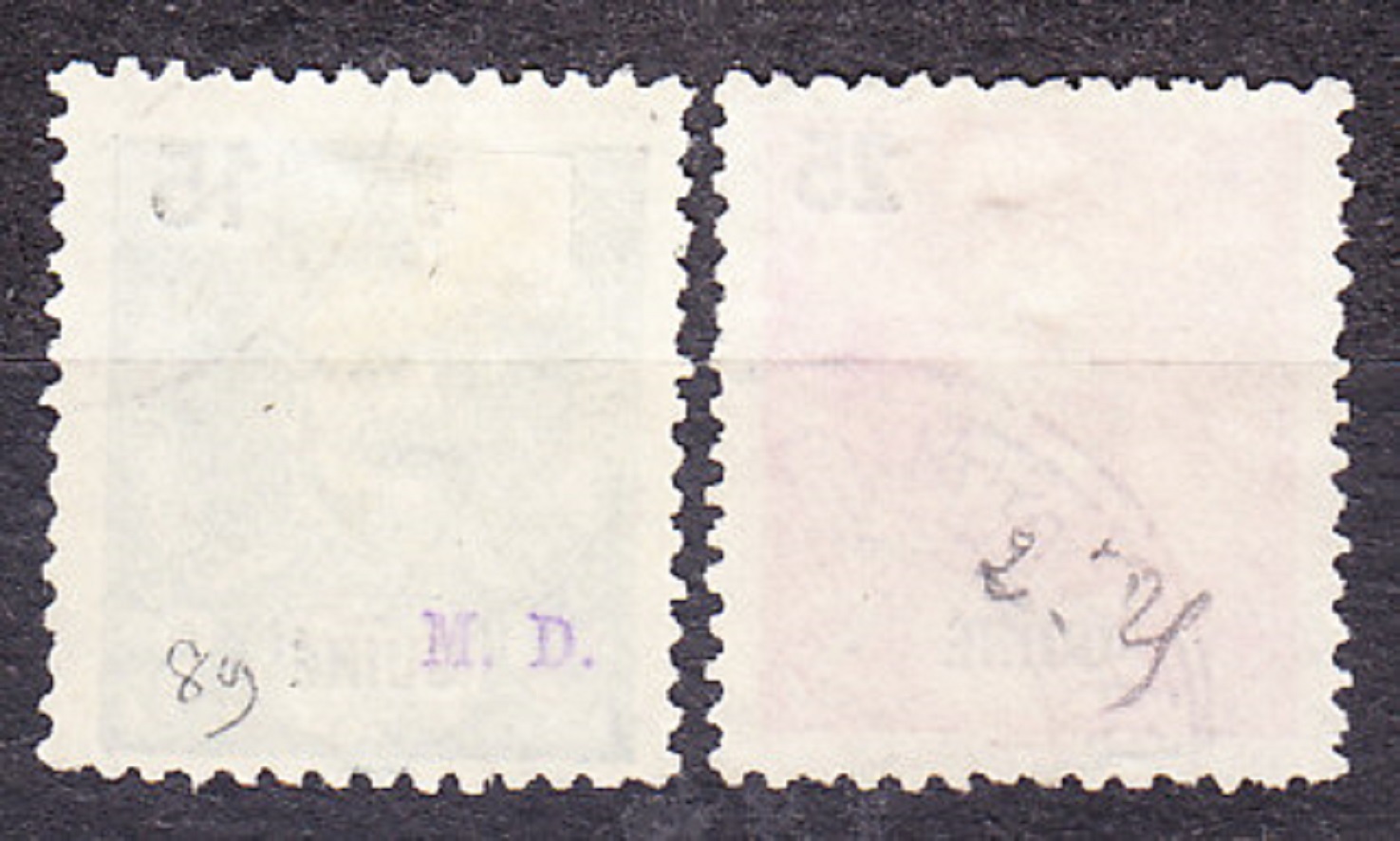 PORTUGALSKÁ GUINEA 1903, Michel 80-81, razené. KOLÓNIE. KRÁĽ CARLOS I.