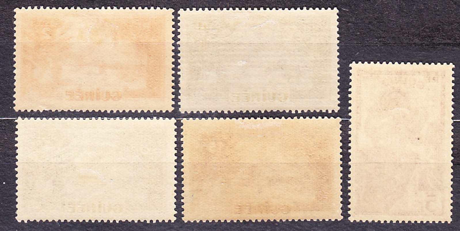 FRANCÚZSKA GUINEA 1938, Michel 128-130, 133, 158, * čisté. KOLÓNIE. KRAJINY, DOMORODCI.