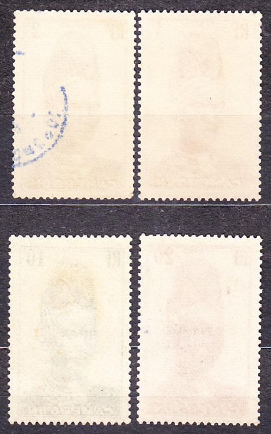 KAMERUN 1939, Michel 126, 129-130, 132, razené. KOLÓNIE. DOMORODKYŇA.