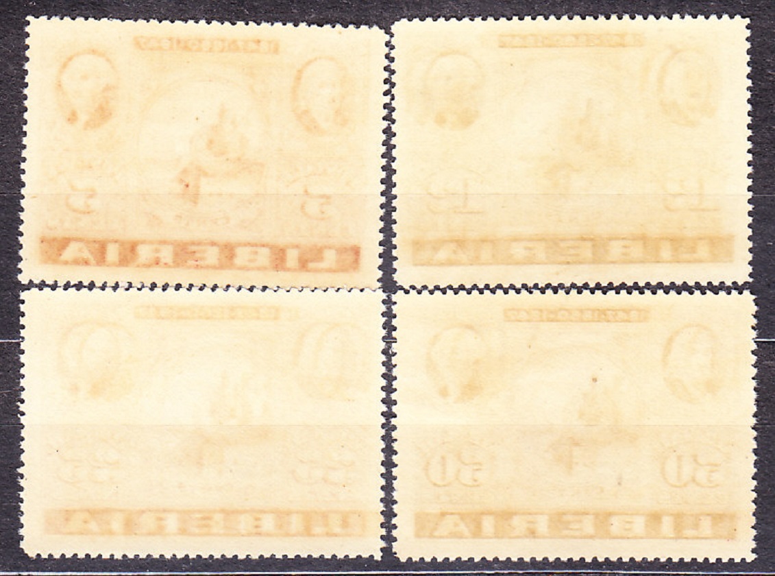 LIBÉRIA 1947, Michel 387-390, ** čistá séria. VÝSTAVA ZNÁMOK V USA.