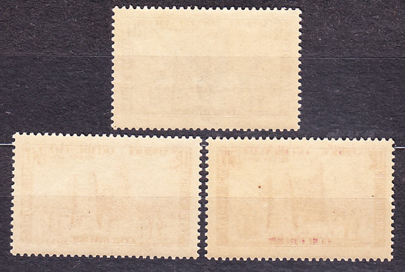 POBREŽIE SLONOVINY 1936, Michel 119, 124, 127, ** čisté. KOLÓNIE. MEŠITA.