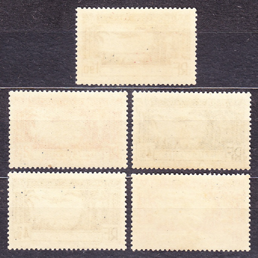 MAURITÁNIA 1940, Michel 122-126, * čistá séria. KOLÓNIE. LETECKÉ.