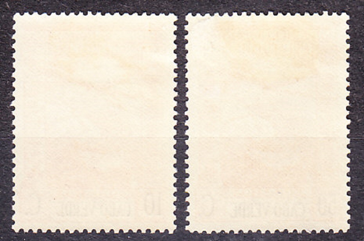 KAPVERDY 1938, Michel 245, 247, * čisté. KOLÓNIE. LETECKÉ.