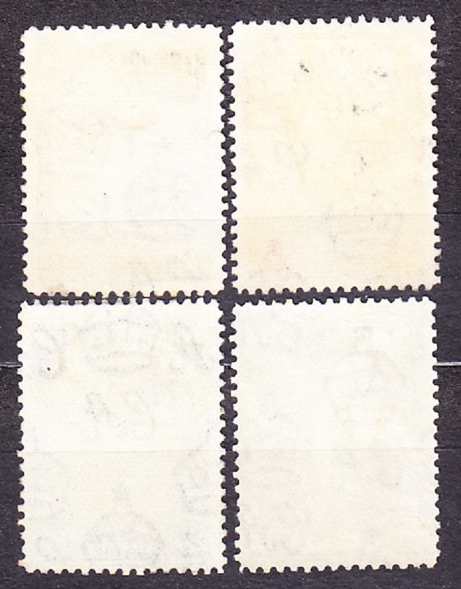 BERMUDA 1938, Michel 102, 104-105, 108, razené. KOLÓNIE. KRÁĽ GEORGE VI. - KRAJINY, PRÍSTAV, LODE.