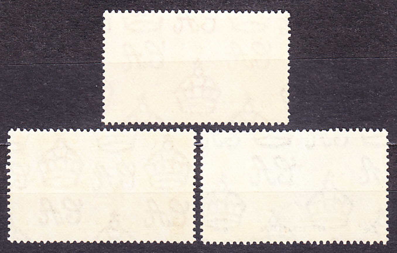 BERMUDA 1937, Michel 98-100, ** čistá séria. KOLÓNIE. KRÁĽ GEORGE VI. - KORUNOVÁCIA.
