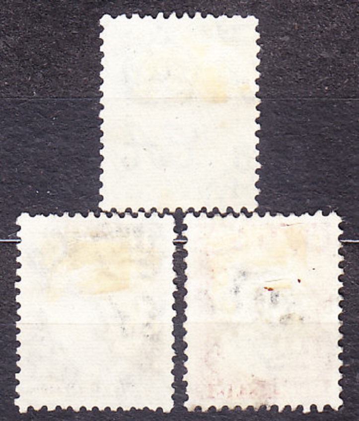 GRENADA 1953, Michel 164-166, razené. KOLÓNIE. KRÁĽOVNÁ ALŽBETA II.