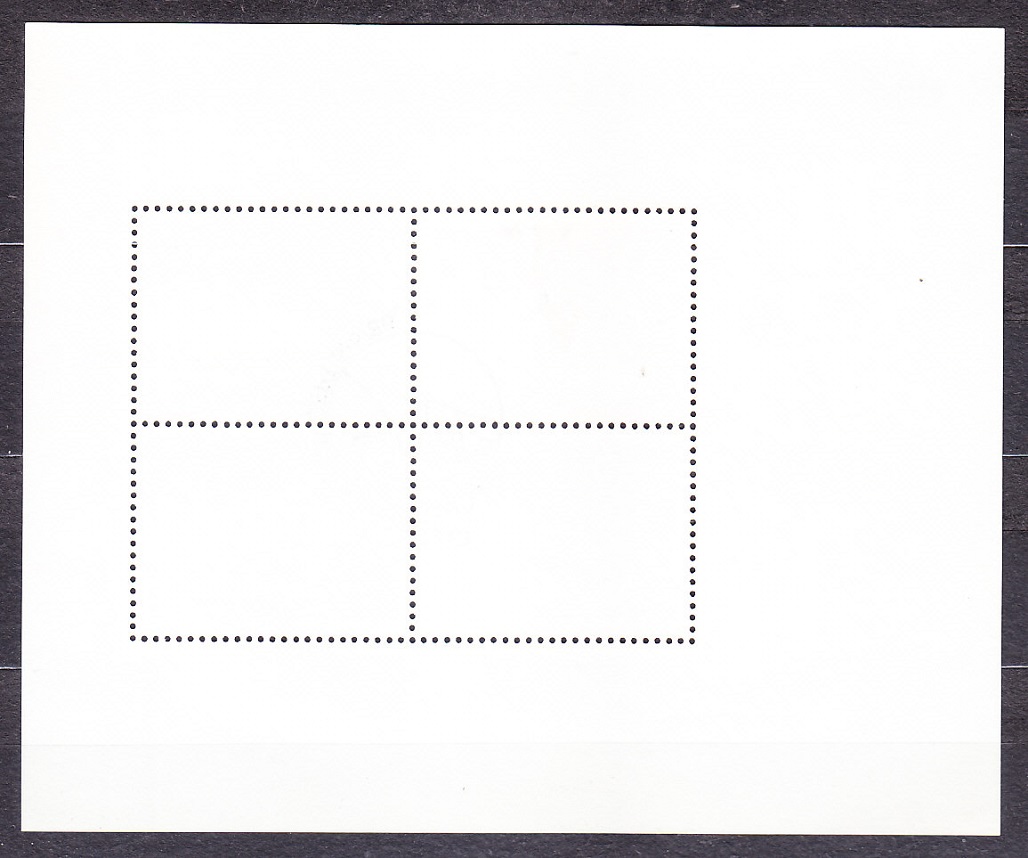 PORTUGALSKO 1986, Michel Block 50, razený hárček. EUROPA - OCHRANA PRÍRODY - RYBY.