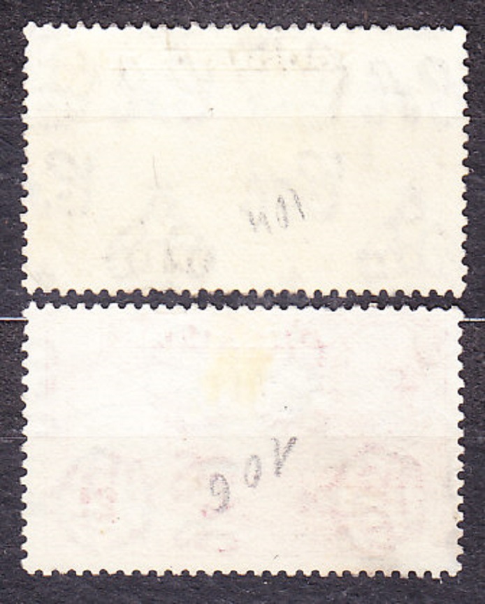 GIBRALTAR 1943, Michel 118-119, razená séria. KOLÓNIE. KRÁĽ GEORGE VI. - KRAJINY.
