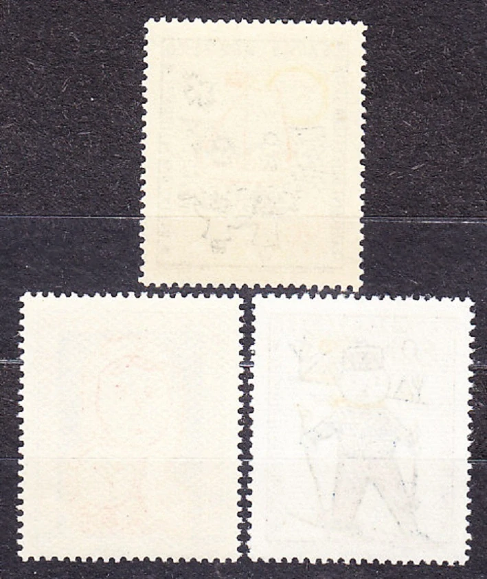 ČSSR 1958, Pofis 1023-1025, ** čistá séria. UNESCO - DETSKÉ MAĽBY.