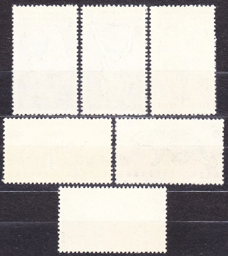 ČSSR 1962, Pofis 1247-1252, ** čistá séria. ZVIERATÁ V ZOO.