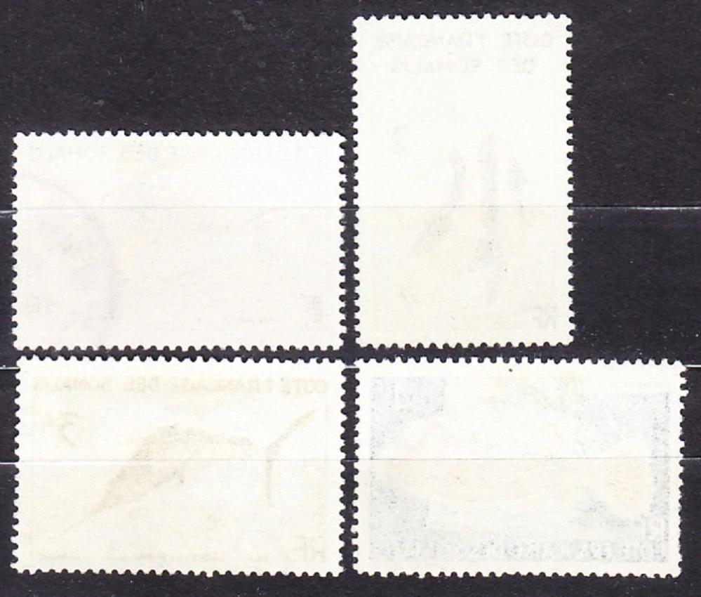 FRANCÚZSKE SOMÁLSKO 1959, Michel 320-323, razené. KOLÓNIE. RYBY.