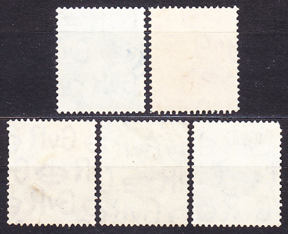 ANGLICKO 1934, Michel 175-177, 180-181, razené. KRÁĽ GEORGE V.