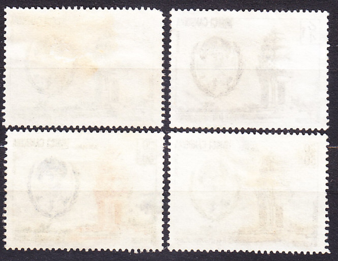 KAMBODŽA 1961, Michel 125-126, 128-129, razené. PRINC SIHANOUK, POMNÍK, 8. VÝROČIE NEZÁVISLOSTI.