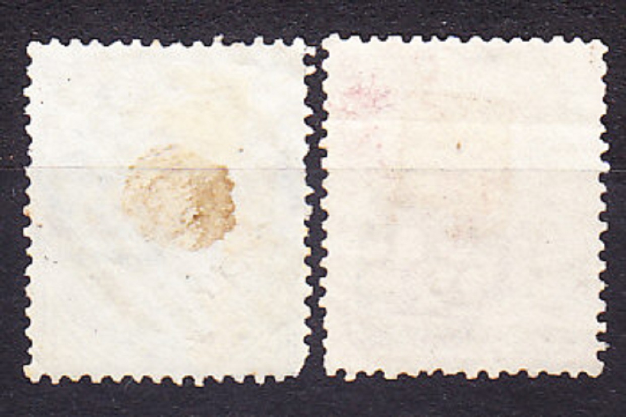 TALIANSKO 1877, Michel 27-28, razená séria. KRÁĽ VIKTOR EMANUEL II.
