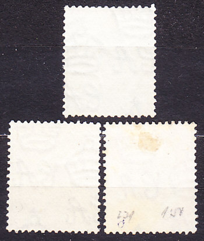 STRAITS SETTLEMENTS 1937, Michel 211, 218, 221, razené. KOLÓNIE. KRÁĽ GEORGE VI.