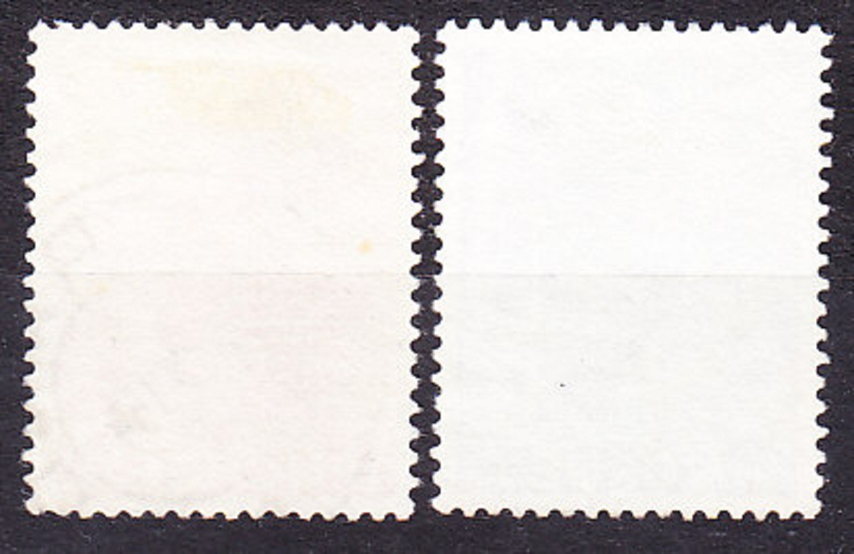 NÓRSKO 1954, Michel 385-386, razené. 100. VÝROČIE ŽELEZNÍC.