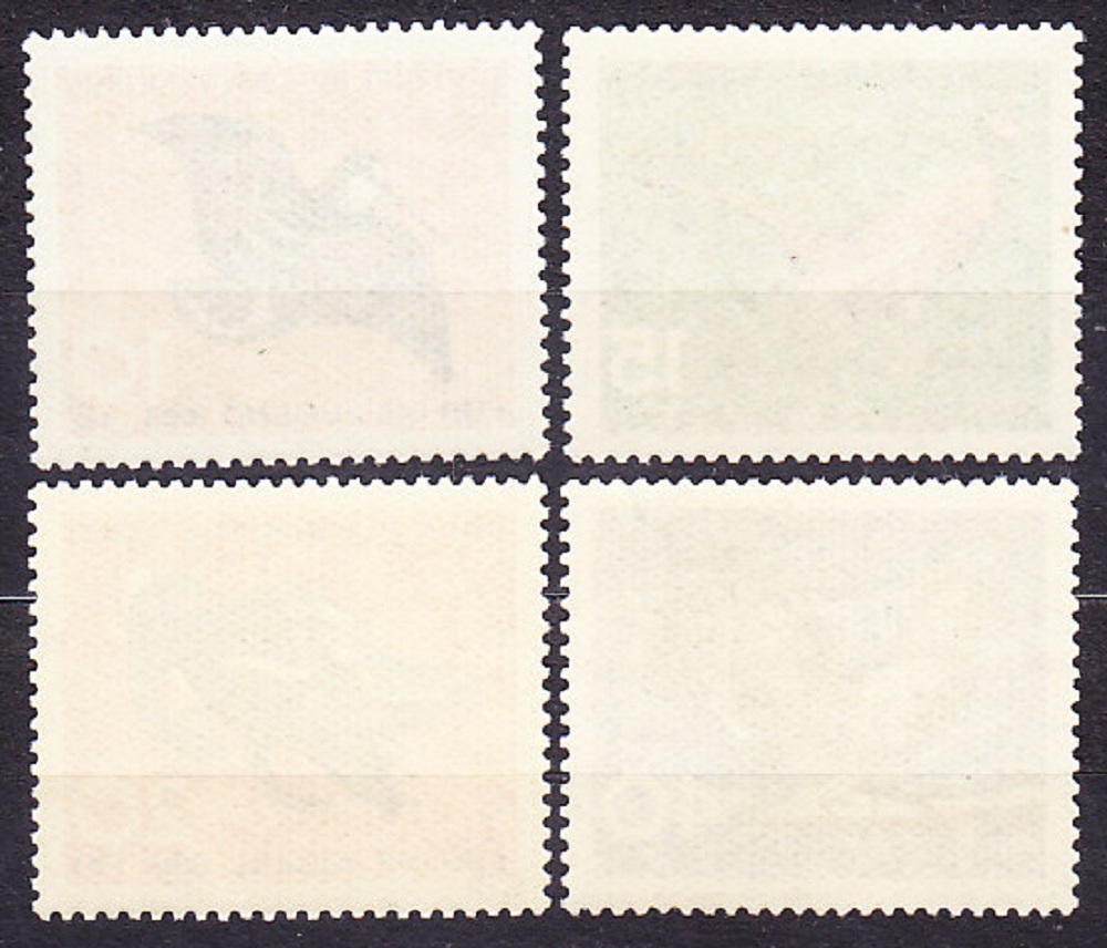 ZÁPADNÝ BERLÍN 1965, Michel 250-253, ** čistá séria. LESNÉ VTÁCTVO.