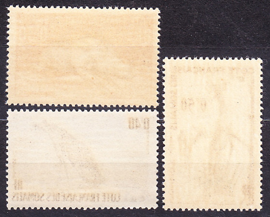 FRANCÚZSKE SOMÁLSKO 1958, Michel 314-316, ** čisté. KOLÓNIE. ZVIERATÁ.