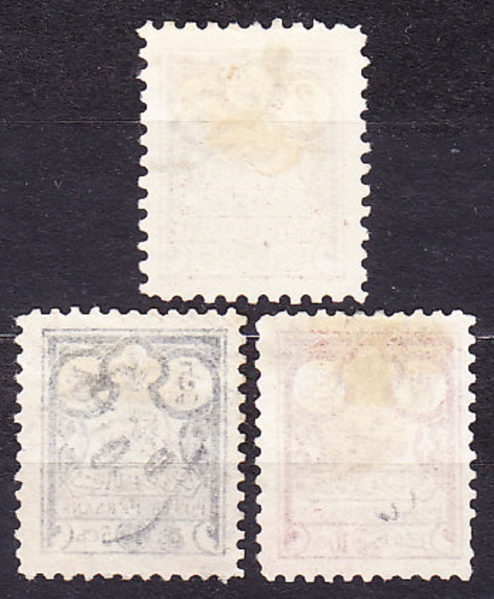 IRÁN 1891, Michel 72-73, 75, razené. ERBY - LEV.