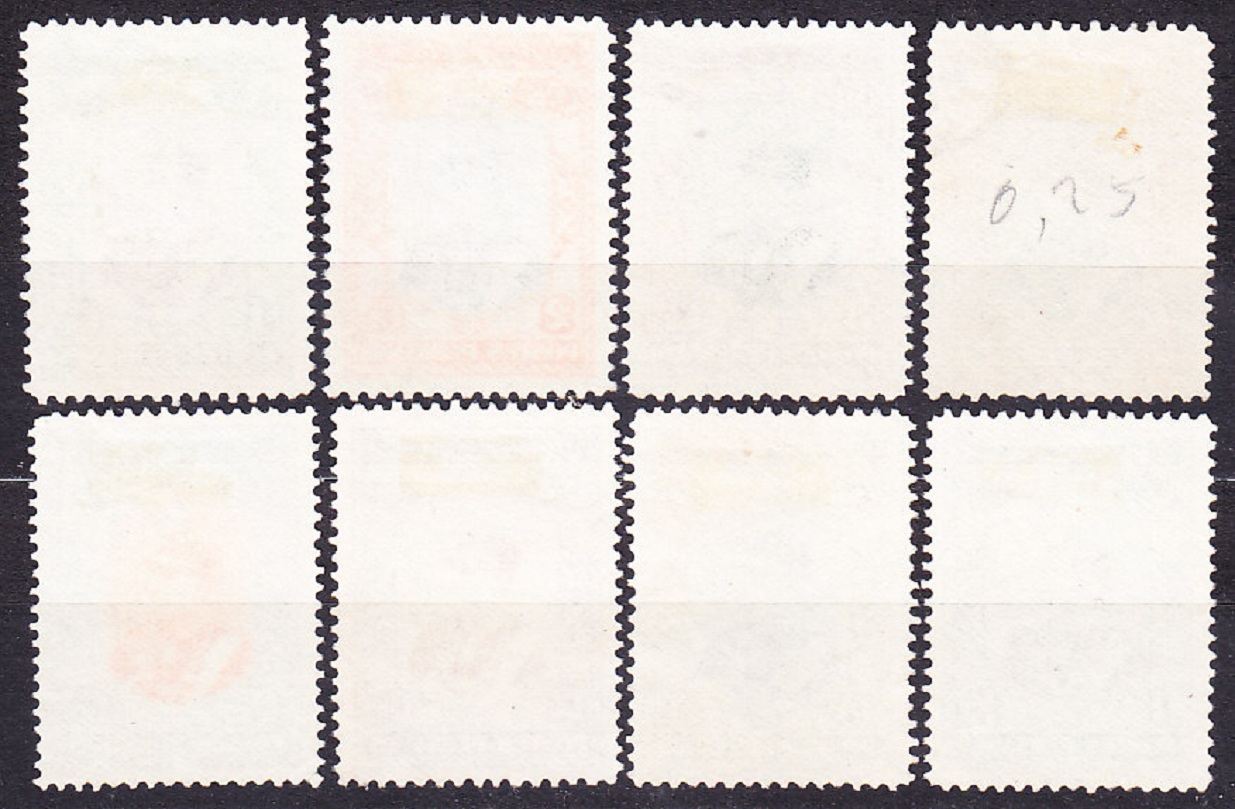 IRÁN 1929, Michel 581-585, 587-588, 590, razené. PANOVNÍK REZA PAHLAVI.