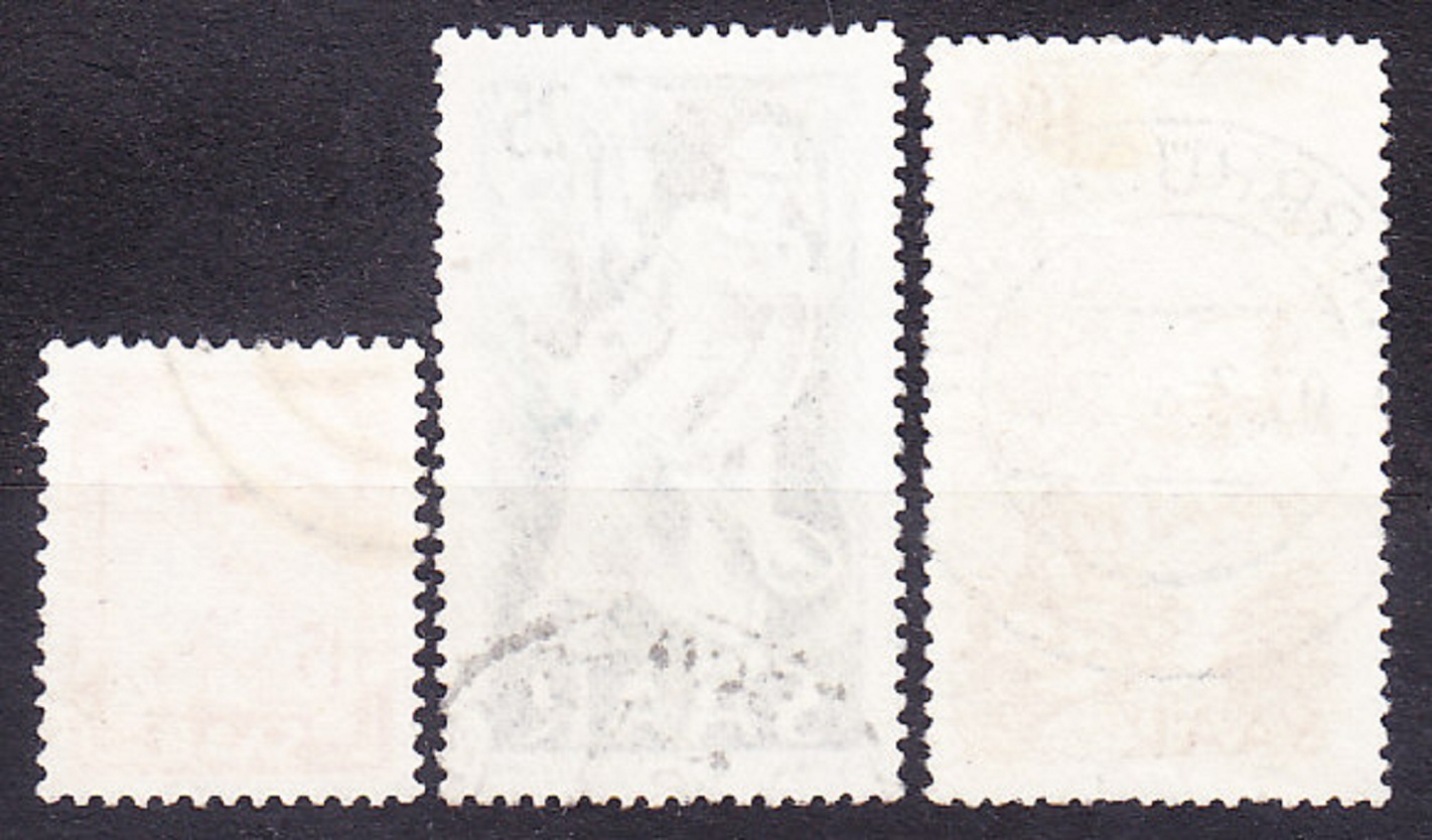 SAARLAND 1949, Michel 281, 284, 288, razené. KRAJINY, PRIEMYSEL.
