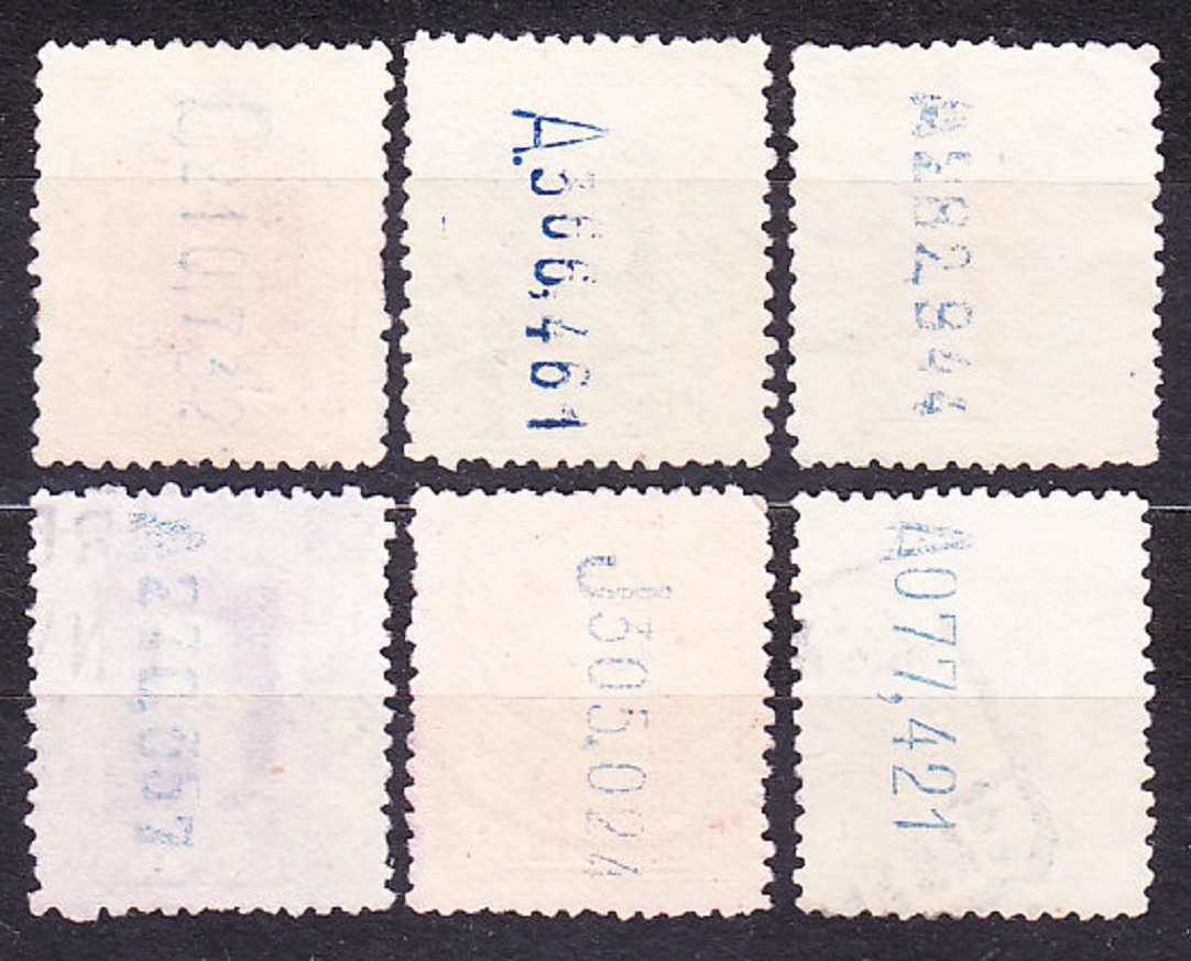 ŠPANIELSKO 1922, Michel 282, 286-291, razené. KRÁĽ ALFONS XIII.
