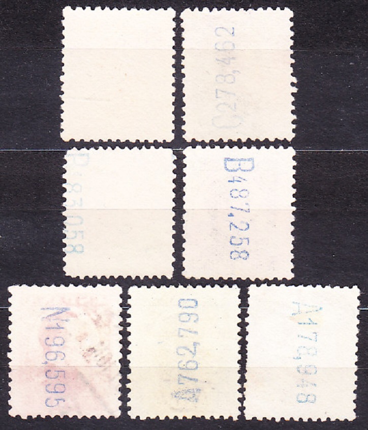 ŠPANIELSKO 1930, Michel 562-565, 567-570, razené. KRÁĽ ALFONS XIII.