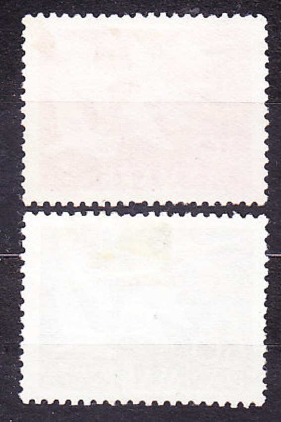 DÁNSKO 1956, Michel 364-365, razená séria. LABUTE.