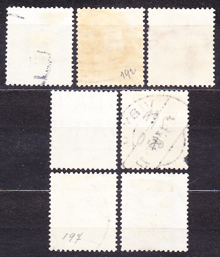 DÁNSKO 1930, Michel 185, 188-191, 193-194, razené. KRÁĽ CHRISTIAN X.