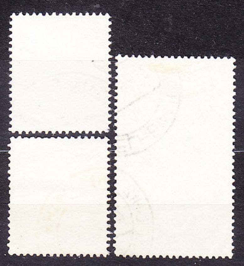 RHEINLAND-PFALZ 1948, Michel 18, 22, 29, razené. KRAJINY, OSOBNOSTI.
