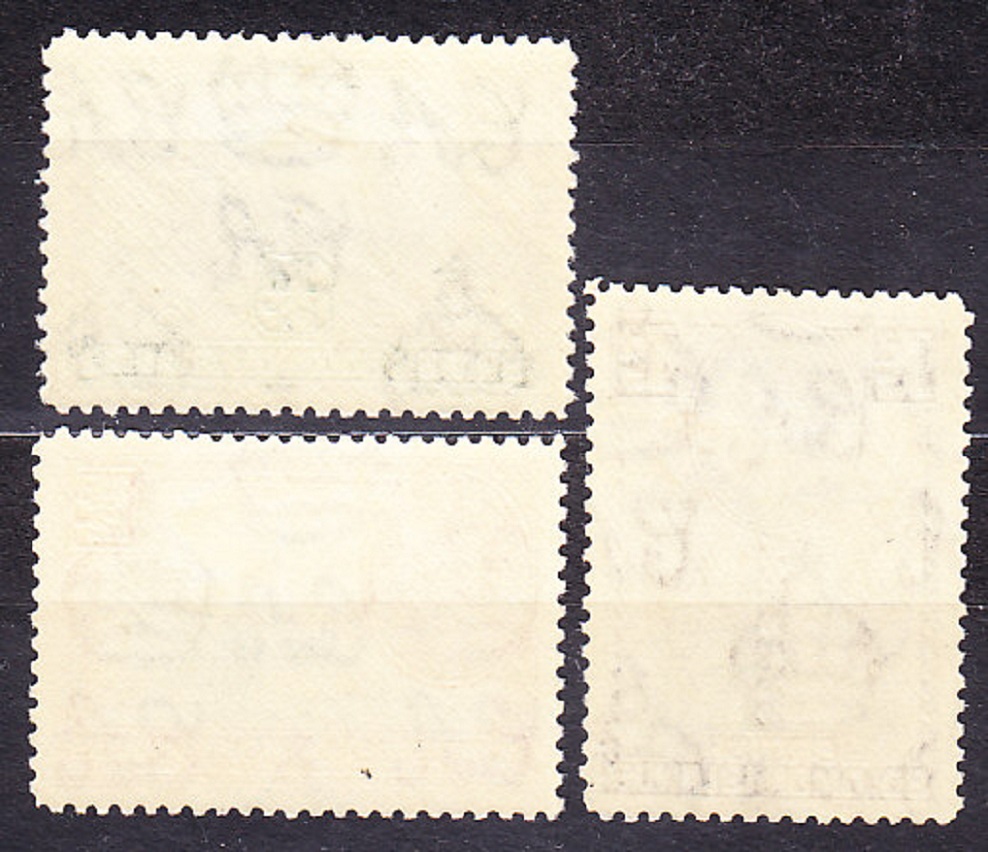 BRITISH SOLOMON ISLANDS 1939, Michel 59-61, * čisté. KOLÓNIE. KRÁĽ GEORGE VI. - KRAJINY.