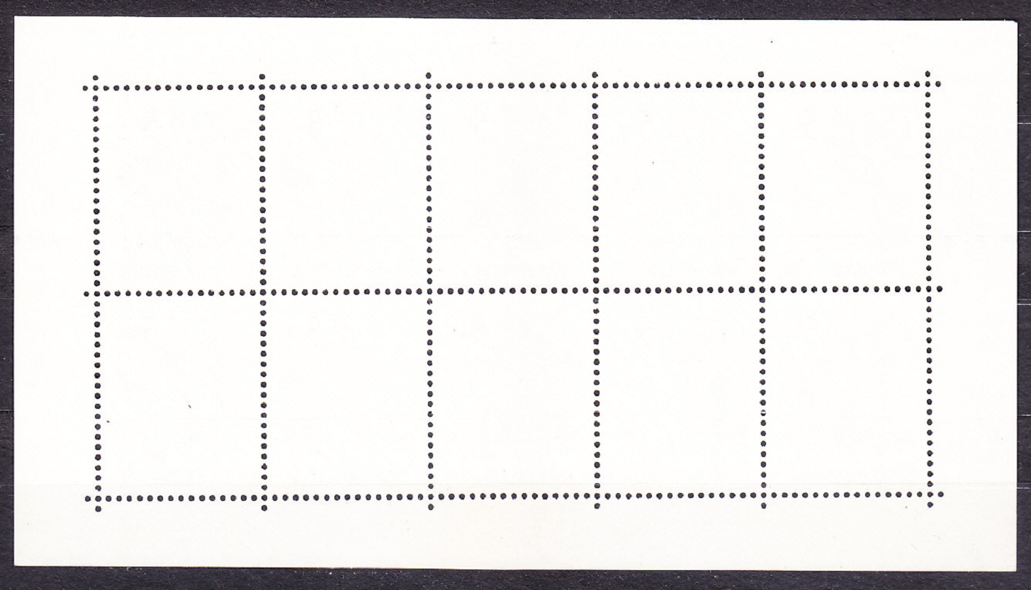 ČSSR 1990, Pofis PL2933 ( 10-blok ), ** čistý tlačový list. ZÁHRADNÉ KVETY.