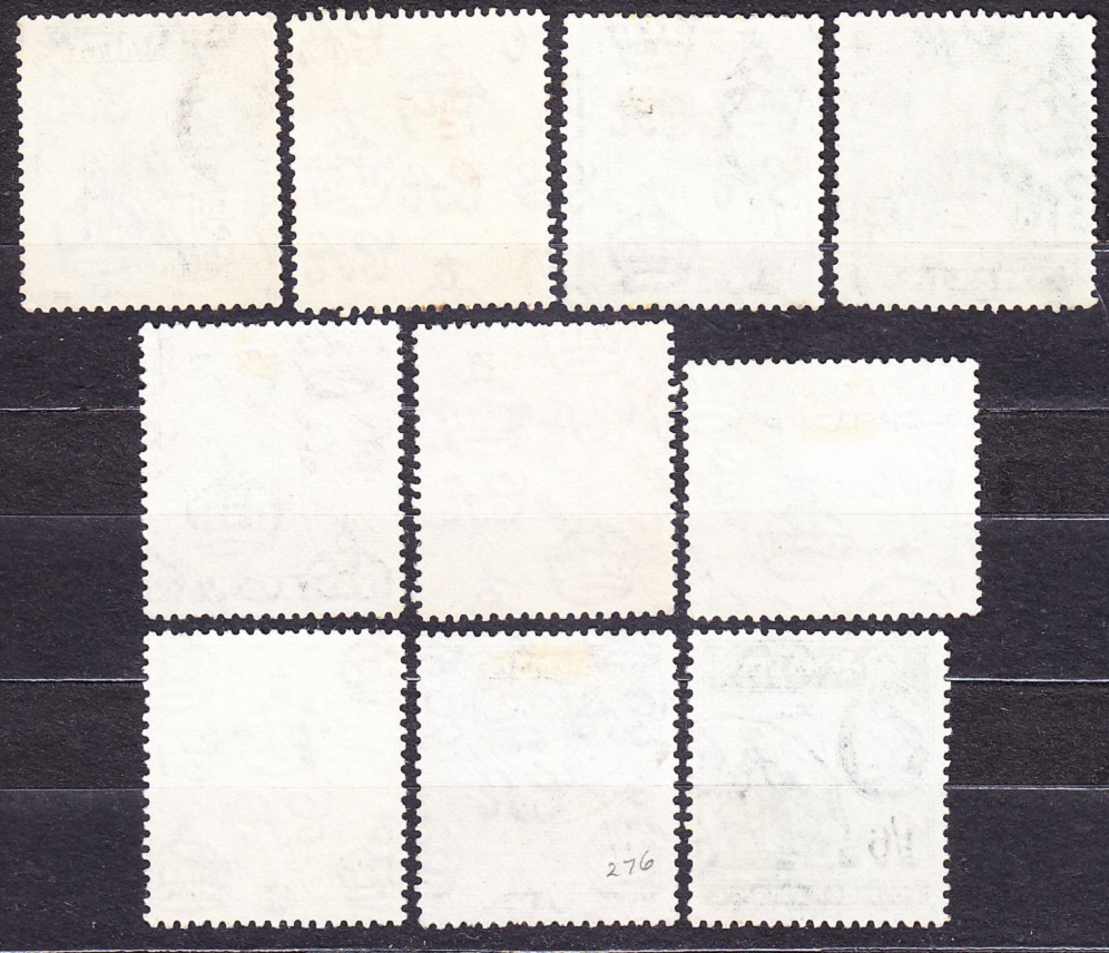 MALTA 1956, Michel 237-241, 243, 245-248, razené. KOLÓNIE. KRÁĽOVNÁ ALŽBETA II. - KRAJINY.