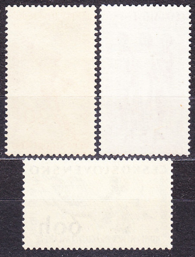 ČSSR 1958, Pofis 996-998, ** čistá séria. UDALOSTI VO SVETE.