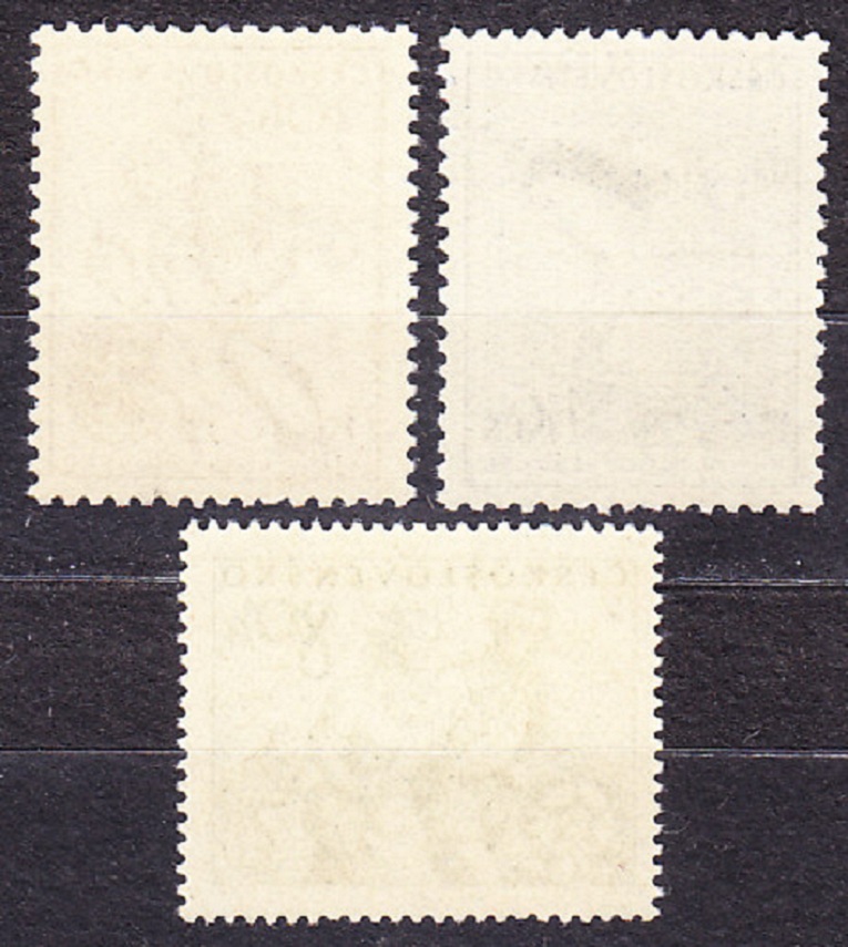 ČSSR 1954, Pofis 788-790, ** čistá séria. ŠPORT A TELOVÝCHOVA.