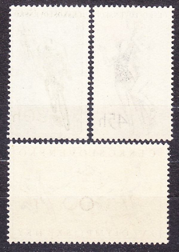 ČSSR 1956, Pofis 884-886, ** čistá séria. ŠPORT, LOH.