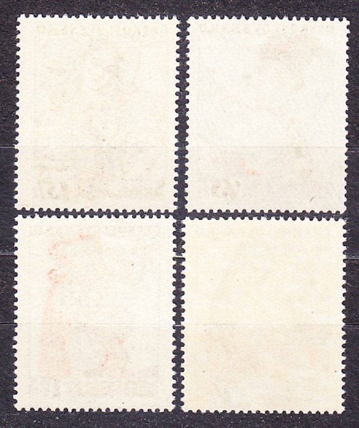 ČSSR 1957, Pofis 968-971, ** čistá séria. ĽUDOVÉ KROJE.