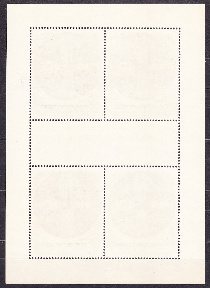 ČSSR 1975, Pofis PL 2164, ** čistý tlačový list. VÝSKUM VESMÍRU.