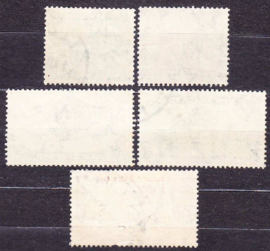 NOVÝ ZÉLAND 1946, Michel 283, 285-286, 288-289, razené. VOJENSKÉ.