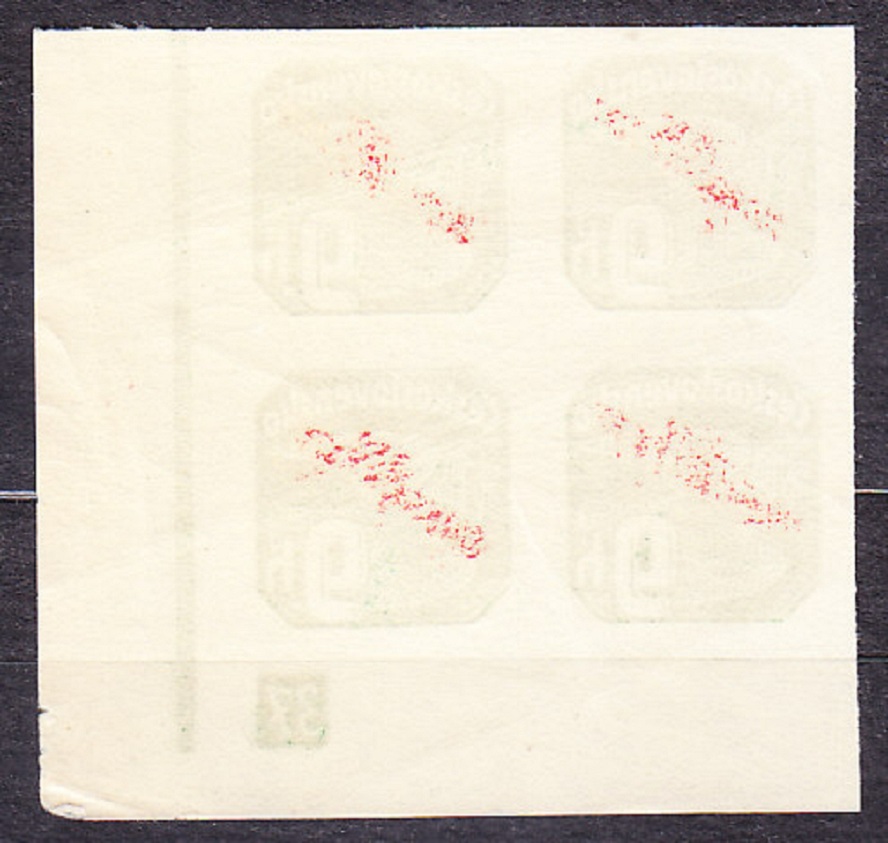 SLOVENSKÝ ŠTÁT 1939, Synek NV4, nepoužitý rohový 4-blok ( PD ). Bez priesvitky.