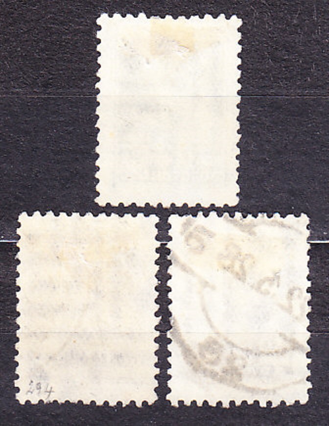 ZSSR 1925, Michel 281, 283, 285, razené. REVOLUČNÉ.