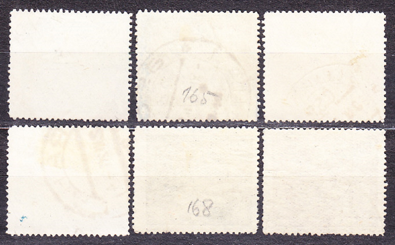 ČSR 1920, Pofis 164-169, razená séria. HOSPODÁRSTVO A VEDA.