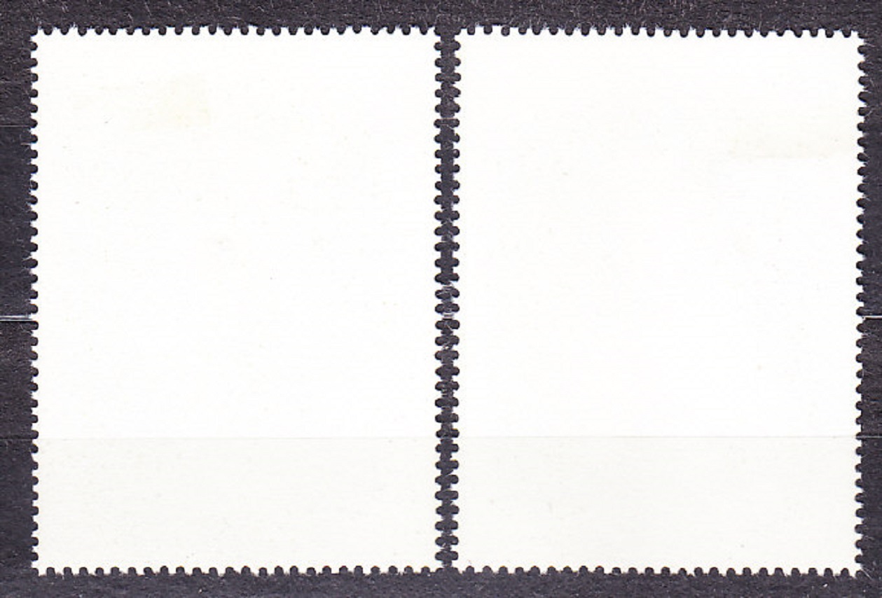 ČAD 1972, Michel 647-648, razená séria. MAĽBY - SLÁVNE OSOBNOSTI FRANCÚZSKEJ HISTÓRIE.