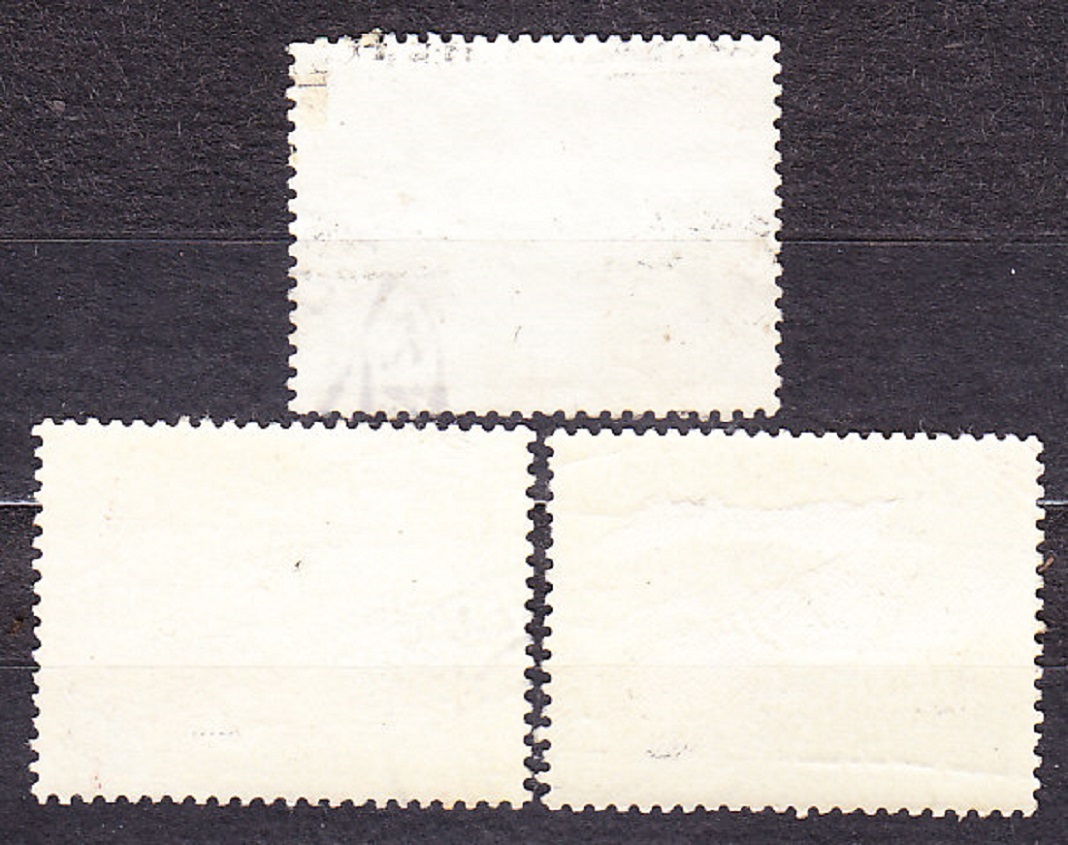 RAKÚSKO 1937, Michel 646-648, razená séria. 100. VÝROČIE ŽELEZNÍC.