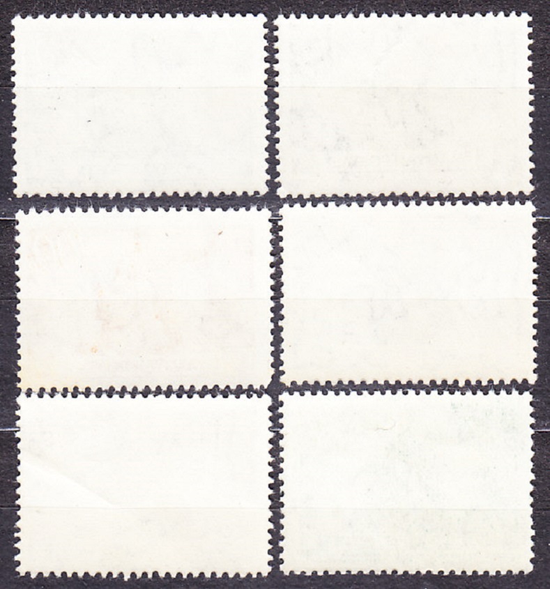 MAĎARSKO 1945, Michel 822, 824, 827-828, 830, 833, ** čisté. ZNOVUVÝSTAVBA.